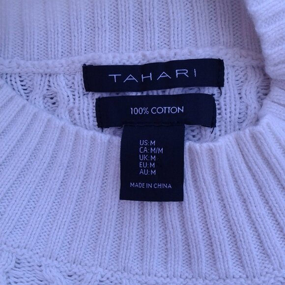 $5/25 Tahari Striped Sweater M - Picture 6 of 7